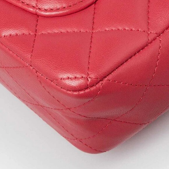 Chanel Pink Quilted Lambskin Leather 18k Lucky Charms Rectangular Mini Flap Bag - Picture 4 of 10